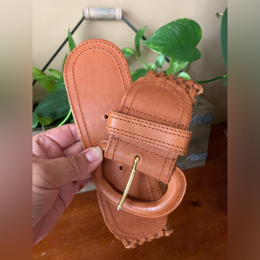 Liz Claiborne Braided Genuine Leather Belt M